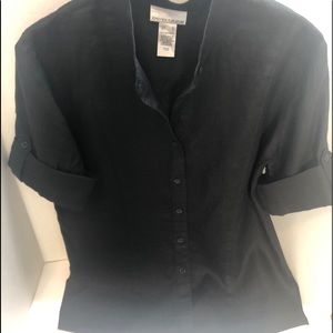 Jones of New York linen blouse M